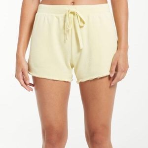 Z Supply Yellow Lounge Shorts Size Medium NWT